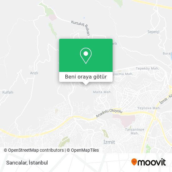 Sarıcalar harita