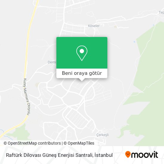 Raftürk Dilovası Güneş Enerjisi Santrali harita