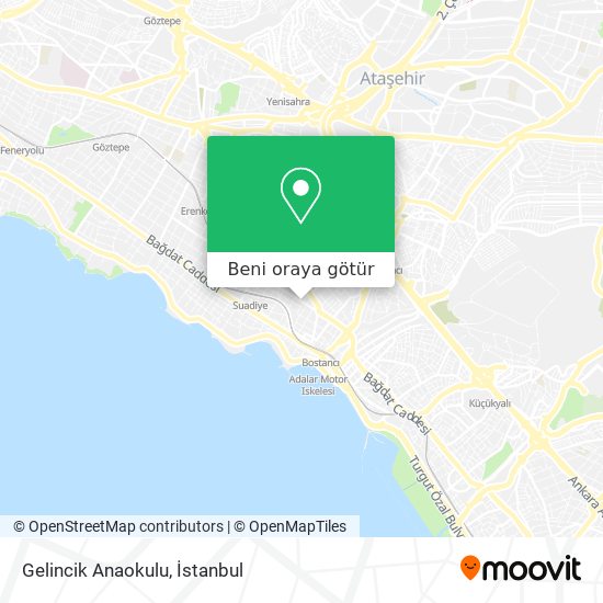 Gelincik Anaokulu harita