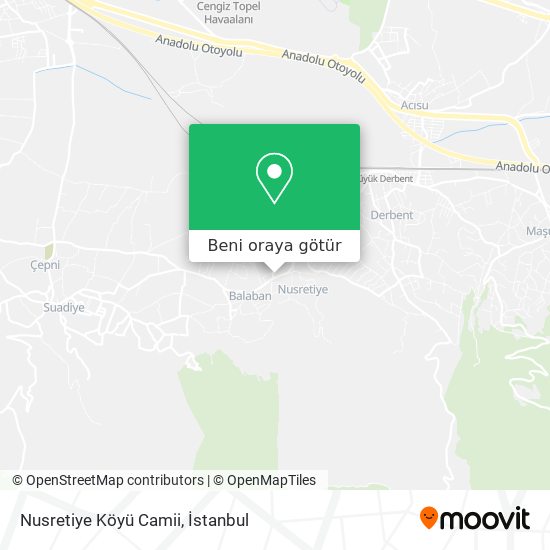 Nusretiye Köyü Camii harita