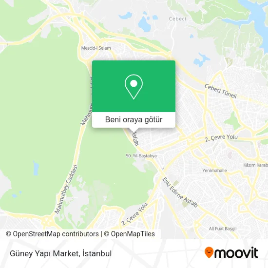 Güney Yapı Market harita