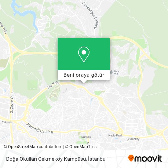 Doğa Okulları Çekmeköy Kampüsü harita