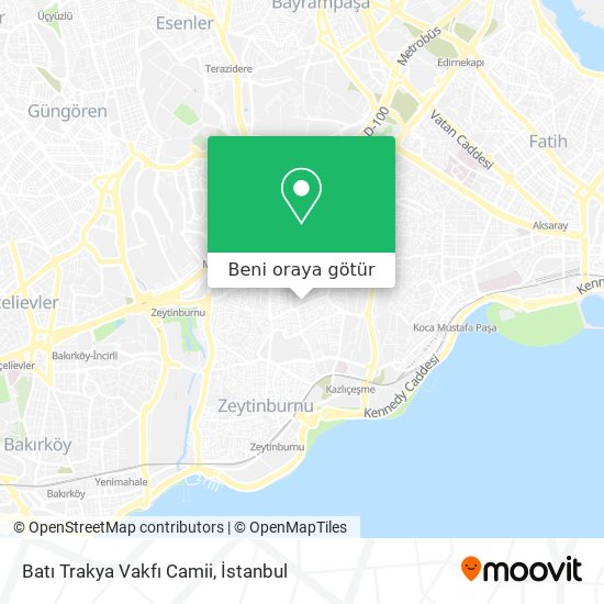 Batı Trakya Vakfı Camii harita