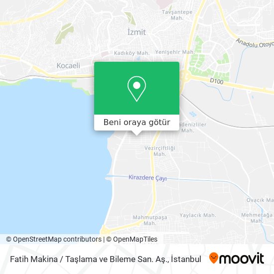 Fatih Makina / Taşlama ve Bileme San. Aş. harita