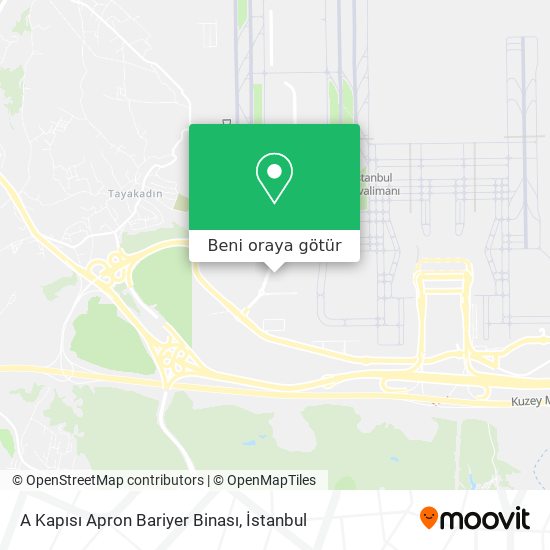 A Kapısı Apron Bariyer Binası harita