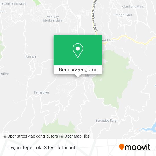 Tavşan Tepe Toki Sitesi harita