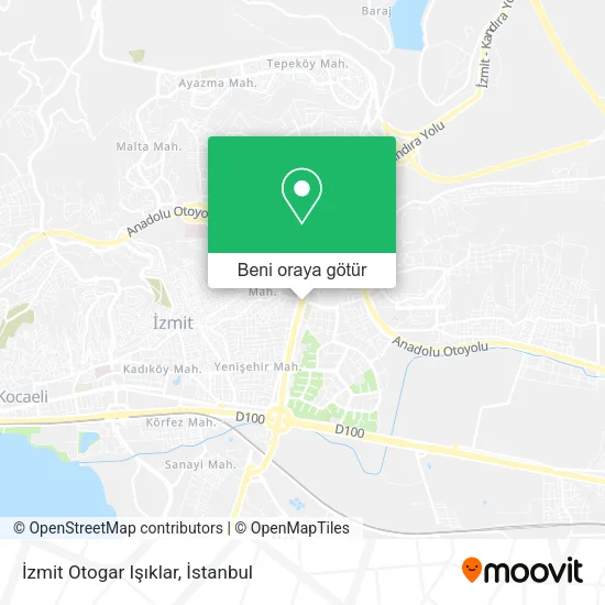 İzmit Otogar Işıklar harita