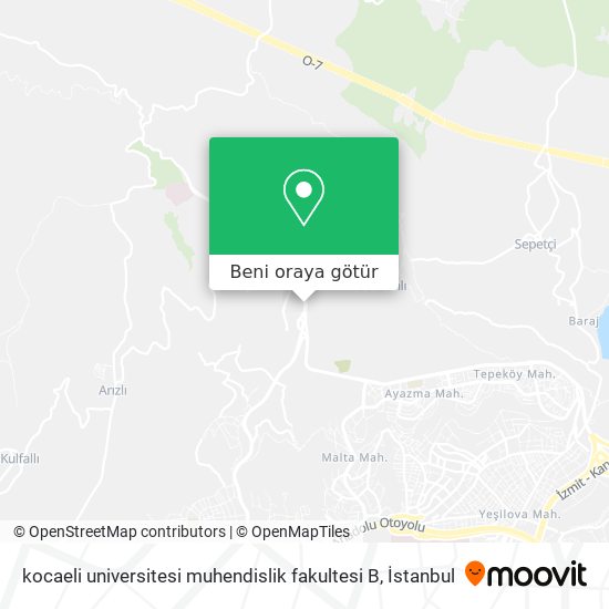 kocaeli universitesi muhendislik fakultesi B harita