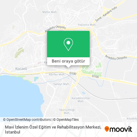 Mavi İzlenim Özel Eğitim ve Rehabilitasyon Merkezi harita