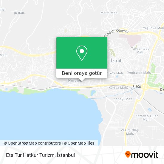 Ets Tur Hatkur Turizm harita
