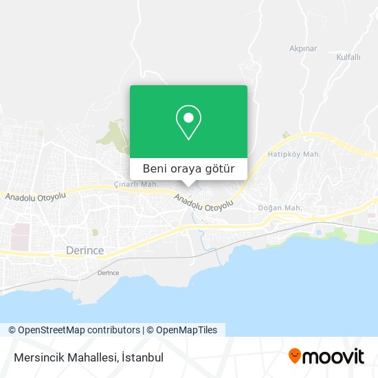Mersincik Mahallesi harita
