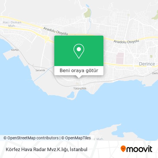 Körfez Hava Radar Mvz.K.lığı harita