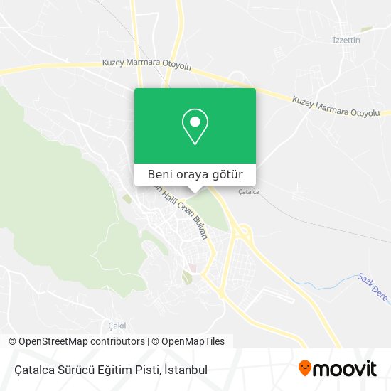 Çatalca Sürücü Eğitim Pisti harita