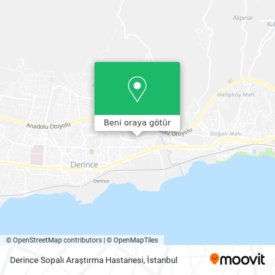 Derince Sopalı Araştırma Hastanesi harita