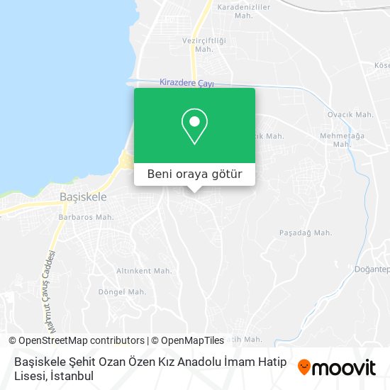 Başiskele Şehit Ozan Özen Kız Anadolu İmam Hatip Lisesi harita