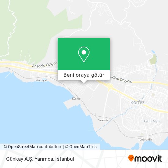 Günkay A.Ş. Yarimca harita