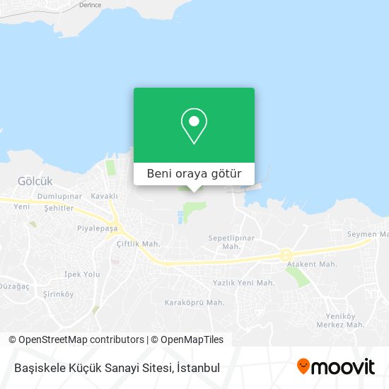Başiskele Küçük Sanayi Sitesi harita