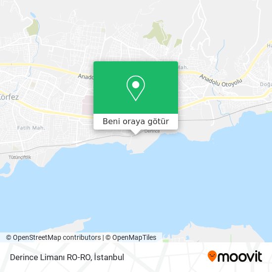 Derince Limanı RO-RO harita