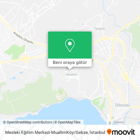 Mesleki Eğitim Merkezi-MuallimKöy / Gebze harita