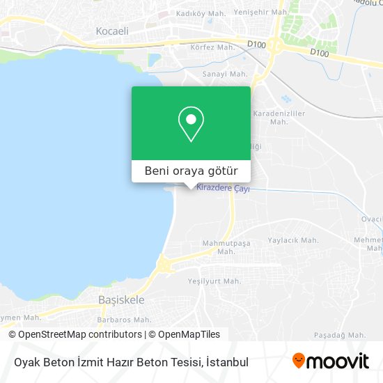 Oyak Beton İzmit Hazır Beton Tesisi harita