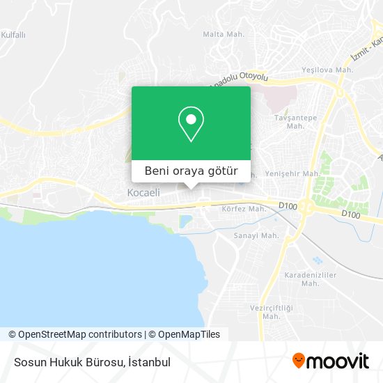 Sosun Hukuk Bürosu harita
