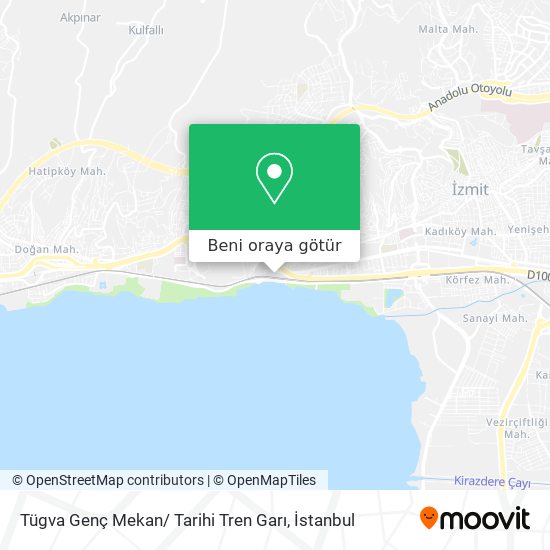 Tügva Genç Mekan/ Tarihi Tren Garı harita
