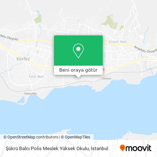 Şükrü Balcı Polis Meslek Yüksek Okulu harita