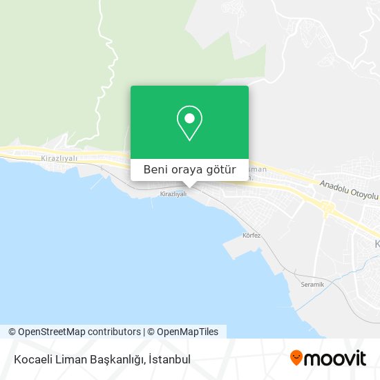 Kocaeli Liman Başkanlığı harita