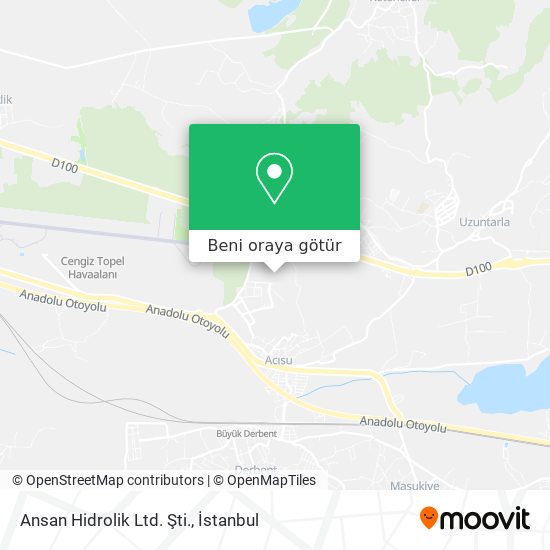 Ansan Hidrolik Ltd. Şti. harita