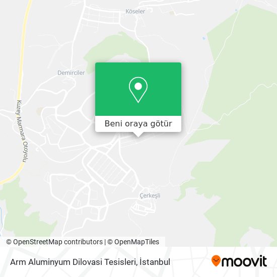 Arm Aluminyum Dilovasi Tesisleri harita