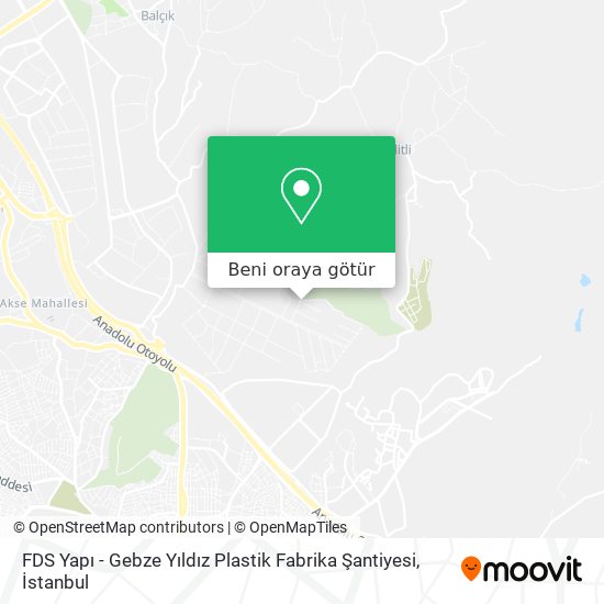 FDS Yapı - Gebze Yıldız Plastik Fabrika Şantiyesi harita