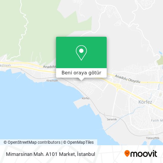 Mimarsinan Mah. A101 Market harita