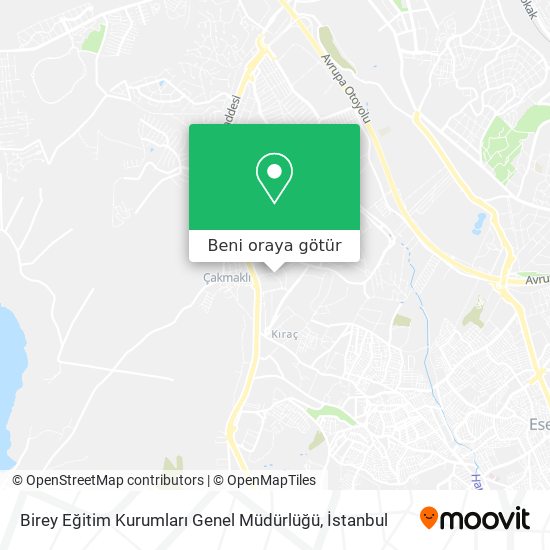 Birey Eğitim Kurumları Genel Müdürlüğü harita