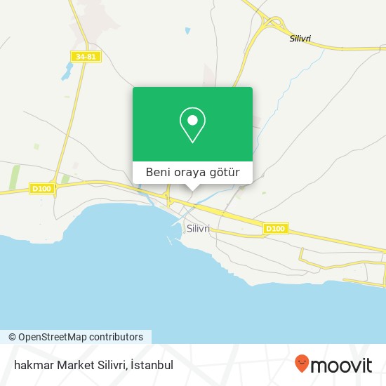 hakmar Market Silivri harita