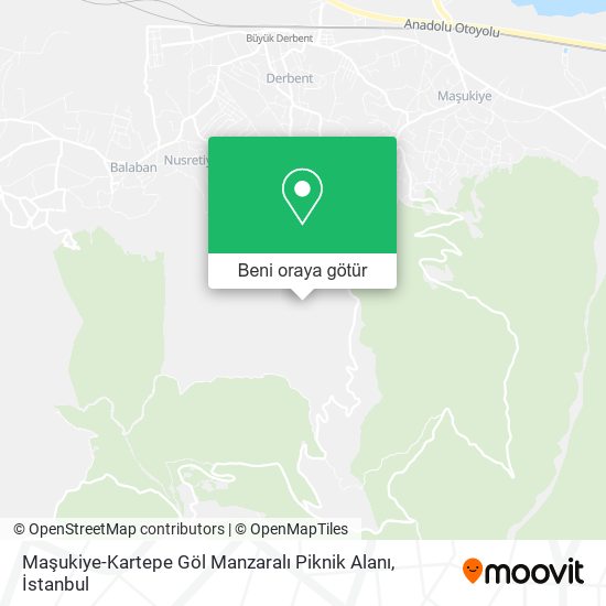 Maşukiye-Kartepe Göl Manzaralı Piknik Alanı harita