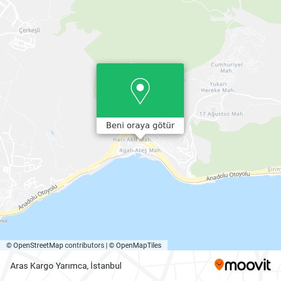 Aras Kargo Yarımca harita