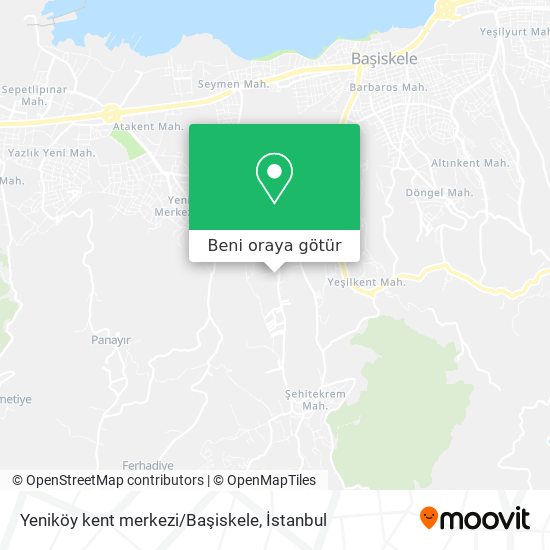 Yeniköy kent merkezi/Başiskele harita