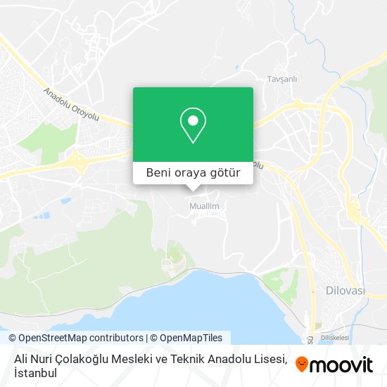 Ali Nuri Çolakoğlu Mesleki ve Teknik Anadolu Lisesi harita