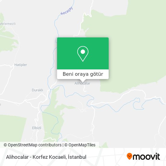 Alihocalar - Korfez Kocaeli harita