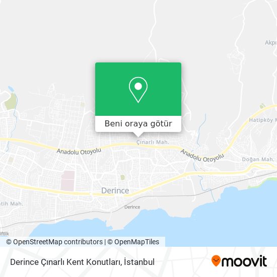 Derince Çınarlı Kent Konutları harita