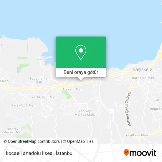 kocaeli anadolu lisesi harita