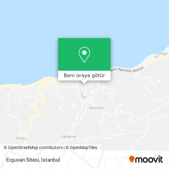 Erguvan Sitesi harita