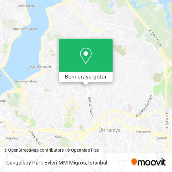 Çengelköy Park Evleri MM Migros harita