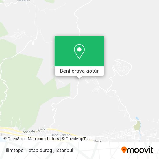 ilimtepe 1.etap durağı harita