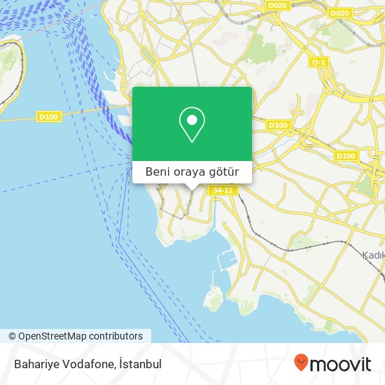 Bahariye Vodafone harita