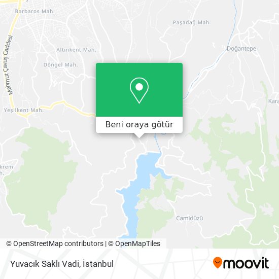 Yuvacık Saklı Vadi harita