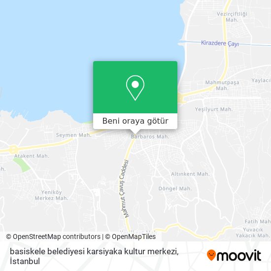 basiskele belediyesi karsiyaka kultur merkezi harita
