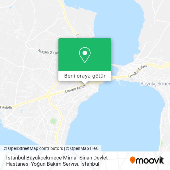 İstanbul Büyükçekmece Mimar Sinan Devlet Hastanesi Yoğun Bakım Servisi harita