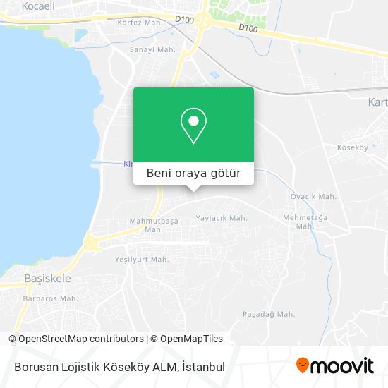 Borusan Lojistik Köseköy ALM harita