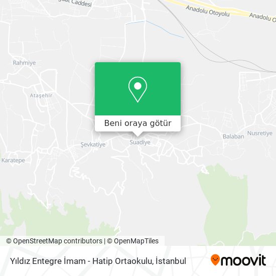 Yıldız Entegre İmam - Hatip Ortaokulu harita